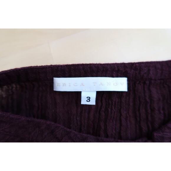 ERICA TANOV Linen Gauze Plisse Crinkle Dolman Blouse Top Garmentory 3 XL $325 - Picture 6 of 11